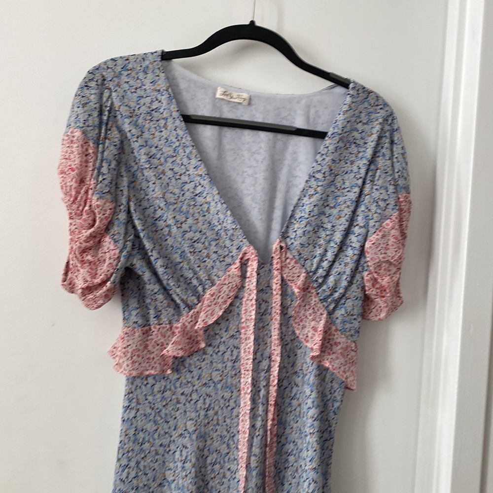 LoveShackFancy Lillian Dress Veranda blue Floral - Picture 5 of 8